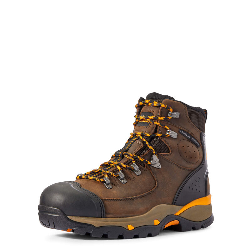 Ariat Endeavor 6 Waterproof Carbon Toe - Miesten Ruskea Työsaappaat ( DPWSKB-978 )